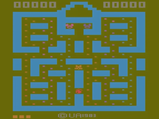 Cat Trax [Homebrew] title screen for Atari 2600